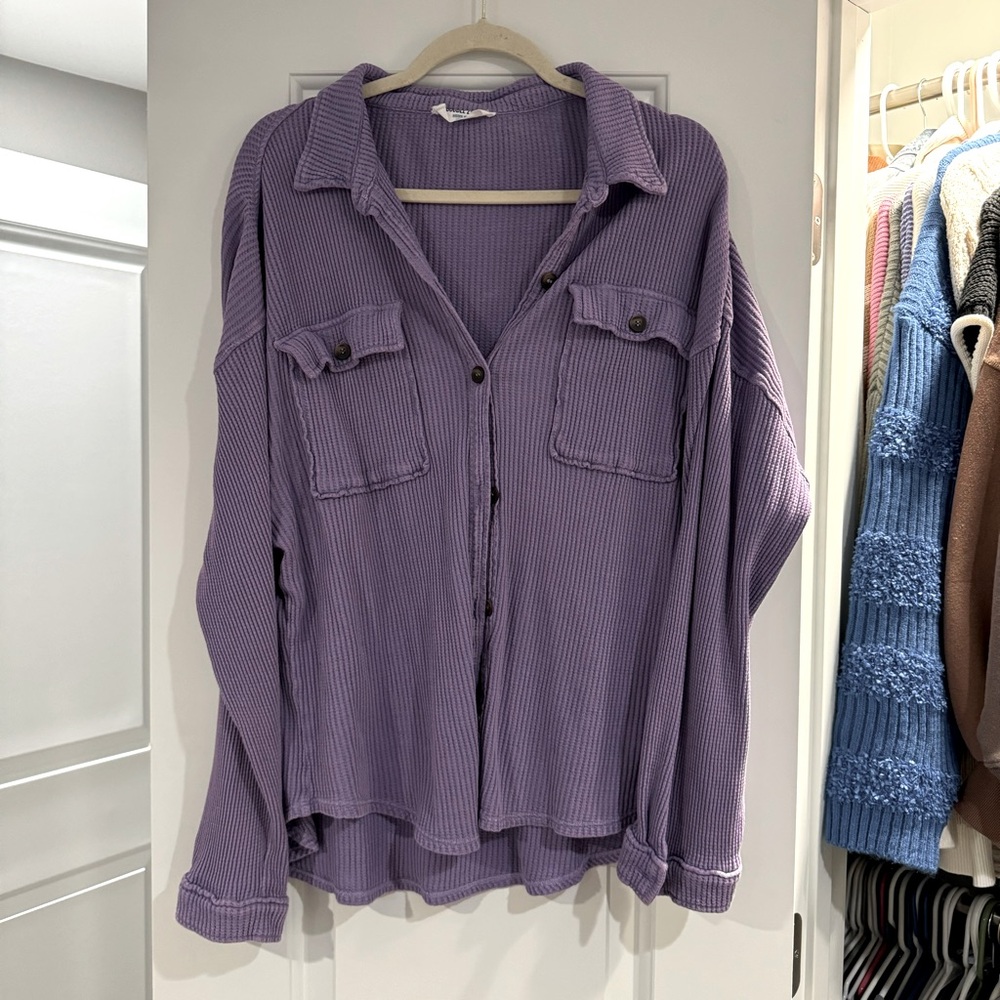 Double Zero Lavender Knit Top